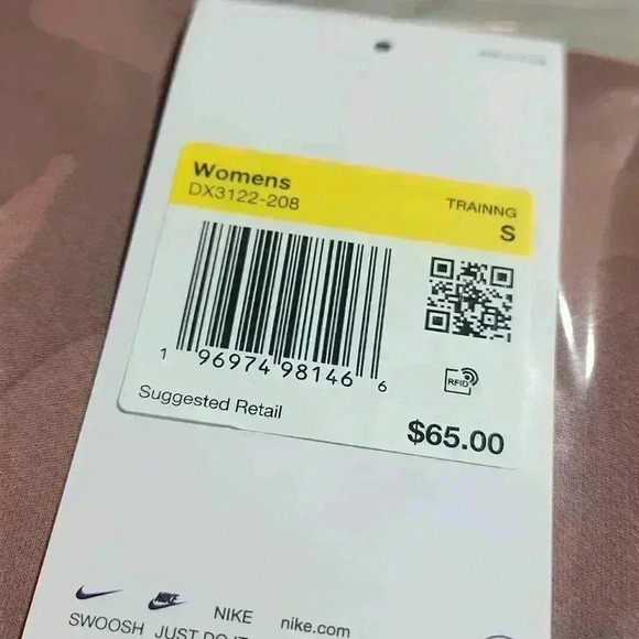 NIKE DRI-FIT Mauve camo infinasmooth medium supporting high rise 8 "length - Picture 14 of 16